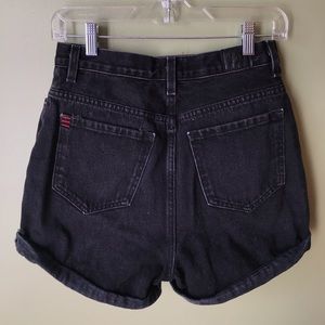 BDG High Rise Black Denim Mom Shorts